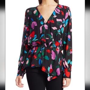 PARKER Alyssa Floral Blouse sz small NWT